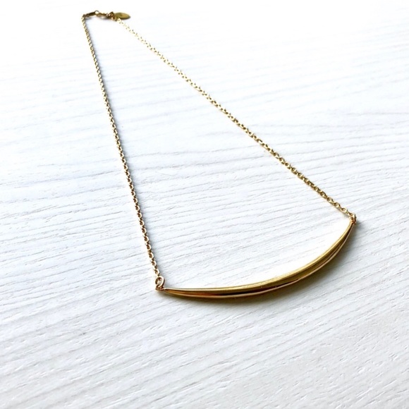 ✨HPx3!✨NWT Jennifer Tuton Gold Bar Necklace - Picture 5 of 6